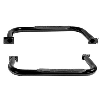 Rugged Ridge® - 3" Black Round Side Steps