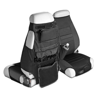 Rugged Ridge® - Poly Cotton 1st Row Black Seat Protectors