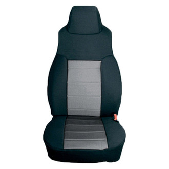 Rugged Ridge® - Poly Cotton 1st Row Black & Gray Seat Covers