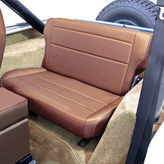 Rugged Ridge® - Replacement Fold & Tumble Rear Seat, Tan