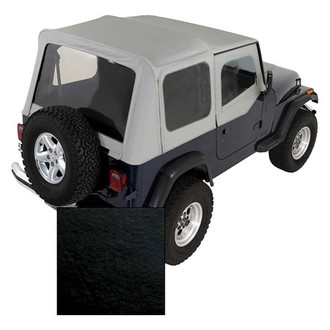 Rugged Ridge® - XHD Replacement Black Denim Soft Top with Door Skins