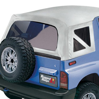 Rugged Ridge® - XHD Replacement White Denim Soft Top