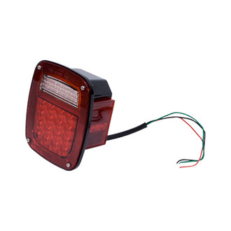 Rugged Ridge® - Passenger Side Chrome/Red LED Tail Light