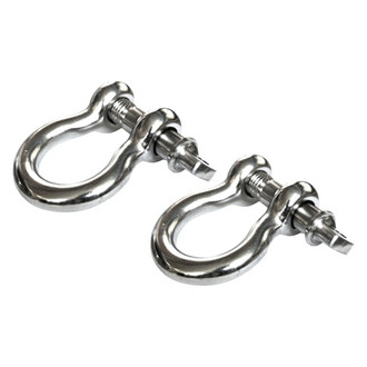 Rugged Ridge® - 9500 lbs 3/4" Polished D-Rings