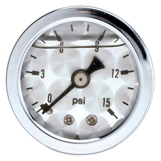 Russell® - 1-1/2" Liquid Filled Fuel Pressure Gauge, 15 PSI