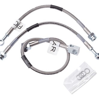 Russell® - Braided Stainless Steel Front and Rear Brake Hose Kit