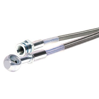 Russell® - Braided Stainless Steel Front Driver Side Brake Hose Kit