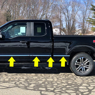 SAA® - I-Type Polished Body Side Moldings