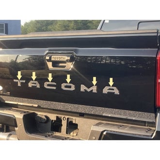 SAA® - "Tacoma" Polished Tailgate Letter Inserts
