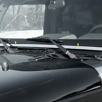 SAA® - Polished Lower Windshield Trim