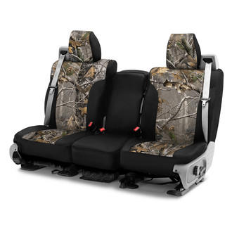 Saddleman® - Realtree™ Camo 1st Row AP with Black Custom Seat Covers