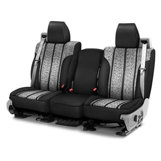 Saddleman® - Saddle Blanket 1st Row Black Custom Seat Covers