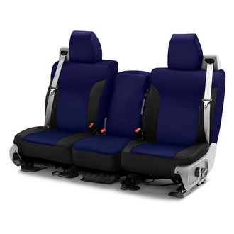 Saddleman® - Neoprene 2nd Row Blue with Black Custom Seat Covers
