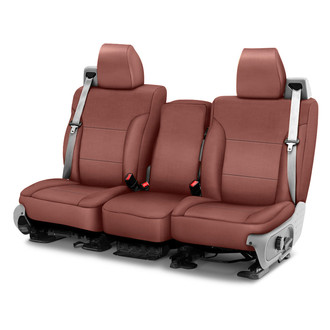 Saddleman® - Leatherette 1st Row Brown Custom Seat Covers