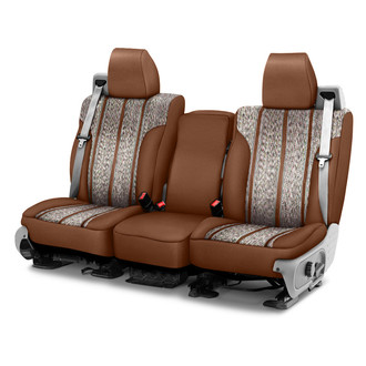 Saddleman® - Saddle Blanket 1st Row Brown Custom Seat Covers