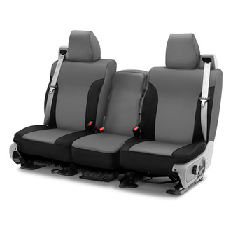 Saddleman® - Neoprene 2nd Row Gray with Black Custom Seat Covers