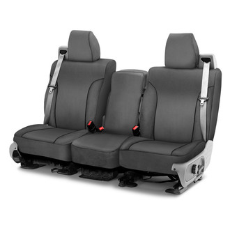 Saddleman® - Microsuede 2nd Row Gray Custom Seat Covers