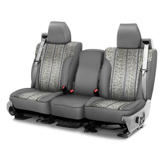 Saddleman® - Saddle Blanket 1st Row Gray Custom Seat Covers