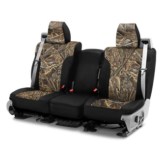 Saddleman® - Realtree™ Camo 1st Row Max5 with Black Custom Seat Covers