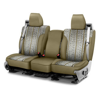Saddleman® - Saddle Blanket 1st Row Tan Custom Seat Covers