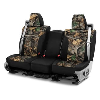 Saddleman® - Canvas 2nd Row Kanati with Black Custom Seat Covers