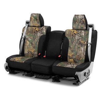 Saddleman® - Realtree™ Camo 1st Row XTRA with Black Custom Seat Covers