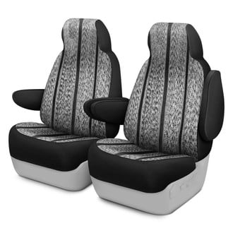Saddleman® - Saddle Blanket 1st Row Black Custom Seat Covers