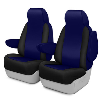 Saddleman® - Neoprene 1st Row Blue with Black Custom Seat Covers