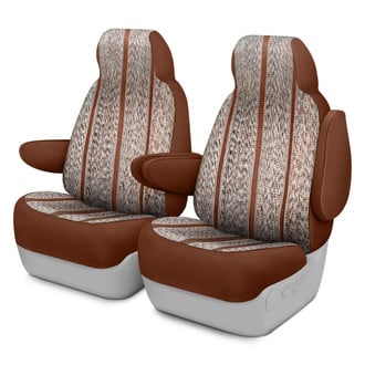 Saddleman® - Saddle Blanket 1st Row Brown Custom Seat Covers