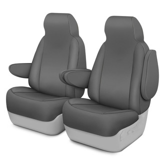 Saddleman® - Canvas 1st Row Charcoal Custom Seat Covers