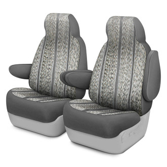 Saddleman® - Saddle Blanket 1st Row Gray Custom Seat Covers