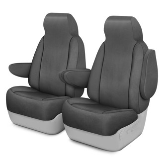 Saddleman® - Windsor Velour 1st Row GrayCustom Seat Covers