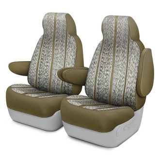 Saddleman® - Saddle Blanket 1st Row Tan Custom Seat Covers