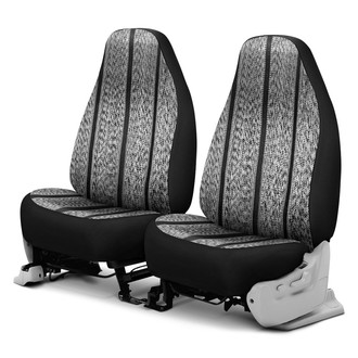Saddleman® - Saddle Blanket 1st Row Black Custom Seat Covers