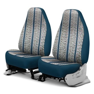 Saddleman® - Saddle Blanket 1st Row Blue Custom Seat Covers