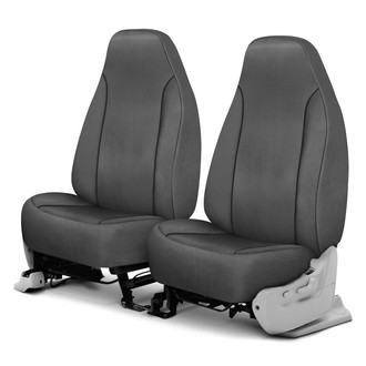 Saddleman® - Windsor Velour 1st Row Gray Custom Seat Covers