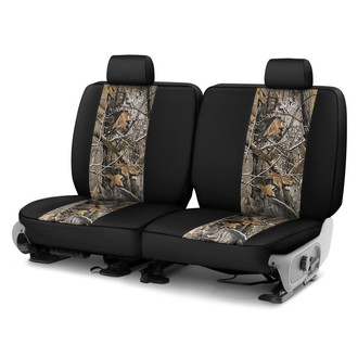 Saddleman® - Realtree™ Camo 2nd Row AP with Black Custom Seat Covers