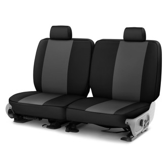 Saddleman® - NeoSupreme 2nd Row Charcoal with Black Custom Seat Covers