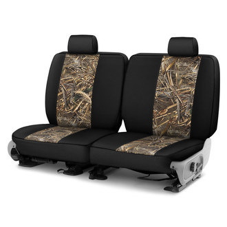 Saddleman® - Realtree™ Camo 2nd Row Max5 with Black Custom Seat Covers