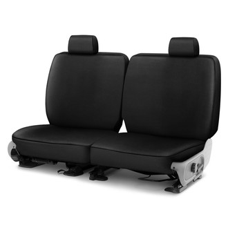 Saddleman® - Leatherette 2nd Row Black Custom Seat Covers