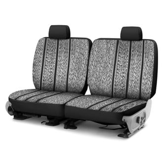 Saddleman® - Saddle Blanket 1st Row Black Custom Seat Covers