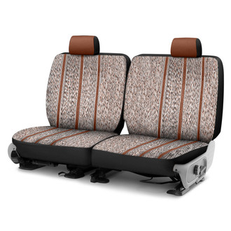 Saddleman® - Saddle Blanket 1st Row Brown Custom Seat Covers