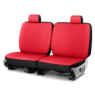Saddleman® - Neoprene 2nd Row Red & Black Custom Seat Covers