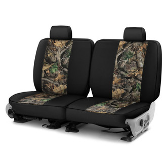 Saddleman® - Canvas 2nd Row Kanati with Black Custom Seat Covers