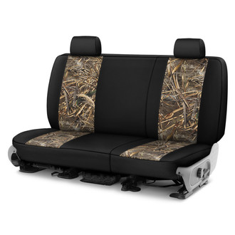 Saddleman® - Realtree™ Camo 2nd Row Max5 with Black Custom Seat Covers