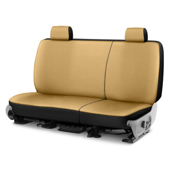 Saddleman® - Leatherette 2nd Row Tan Custom Seat Covers