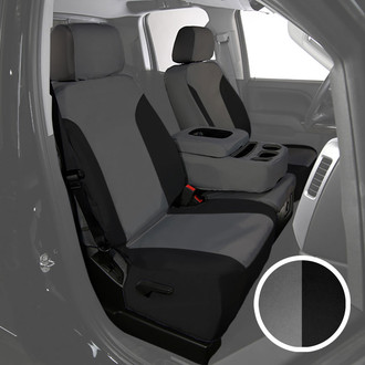 Saddleman® - Ultra Guard Ballistic 1st Row Gray with Black Custom Seat Covers