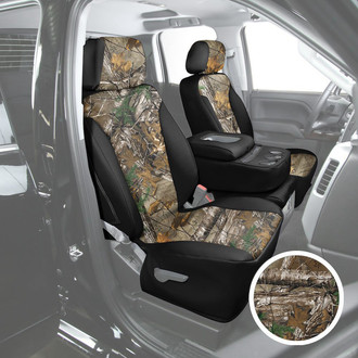 Saddleman® - Canvas 3rd Row RealTree XTRA with Black Custom Seat Covers