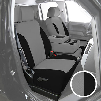 Saddleman® - NeoSupreme 1st Row Gray with Black Custom Seat Covers