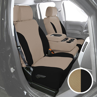 Saddleman® - NeoSupreme 1st Row Tan with Black Custom Seat Covers